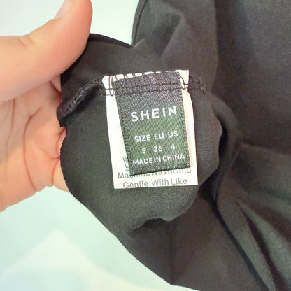 Shein Los Angeles Graphic Crop Top - Black - Small