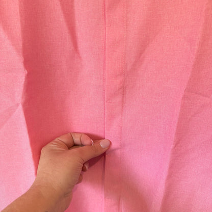 Short Sleeve Button Up Shirt Pink Size L