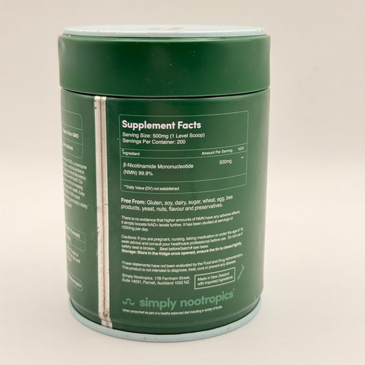 Simply Nootropics AGELESS NMN Powder 100 G (3.5 OZ)