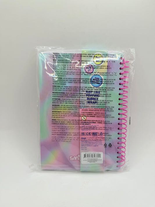 Smiggle pop em pop it poppies a5 notebook - pink purple ombre - notebooks & notepads stationery