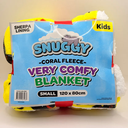 Snuggy Kids Sherpa Lined Fleece Blanket (120×80cm)