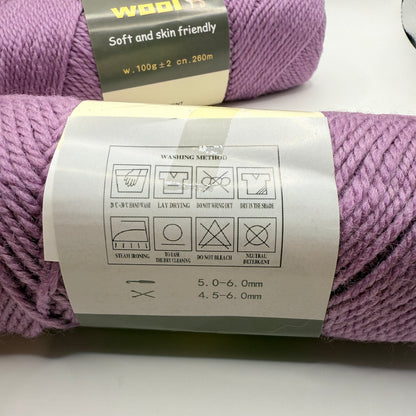 3x Soft Alpaca Wool Blend Yarn for Knitting & Crochet