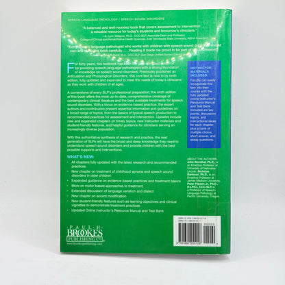 Speech Sound Disorders in Children, Ninth Edition by John E. Bernthal, Nicholas W. Bankson, & Peter Flipsen Jr.