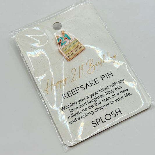Splosh 21 Celebration Keepsake Pin