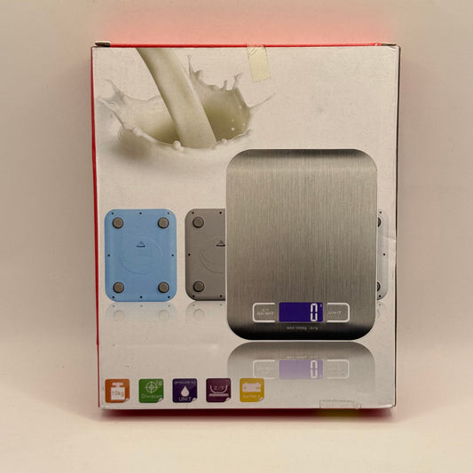 Stainless Steel Digital Kitchen Scale - 10kg Capacity