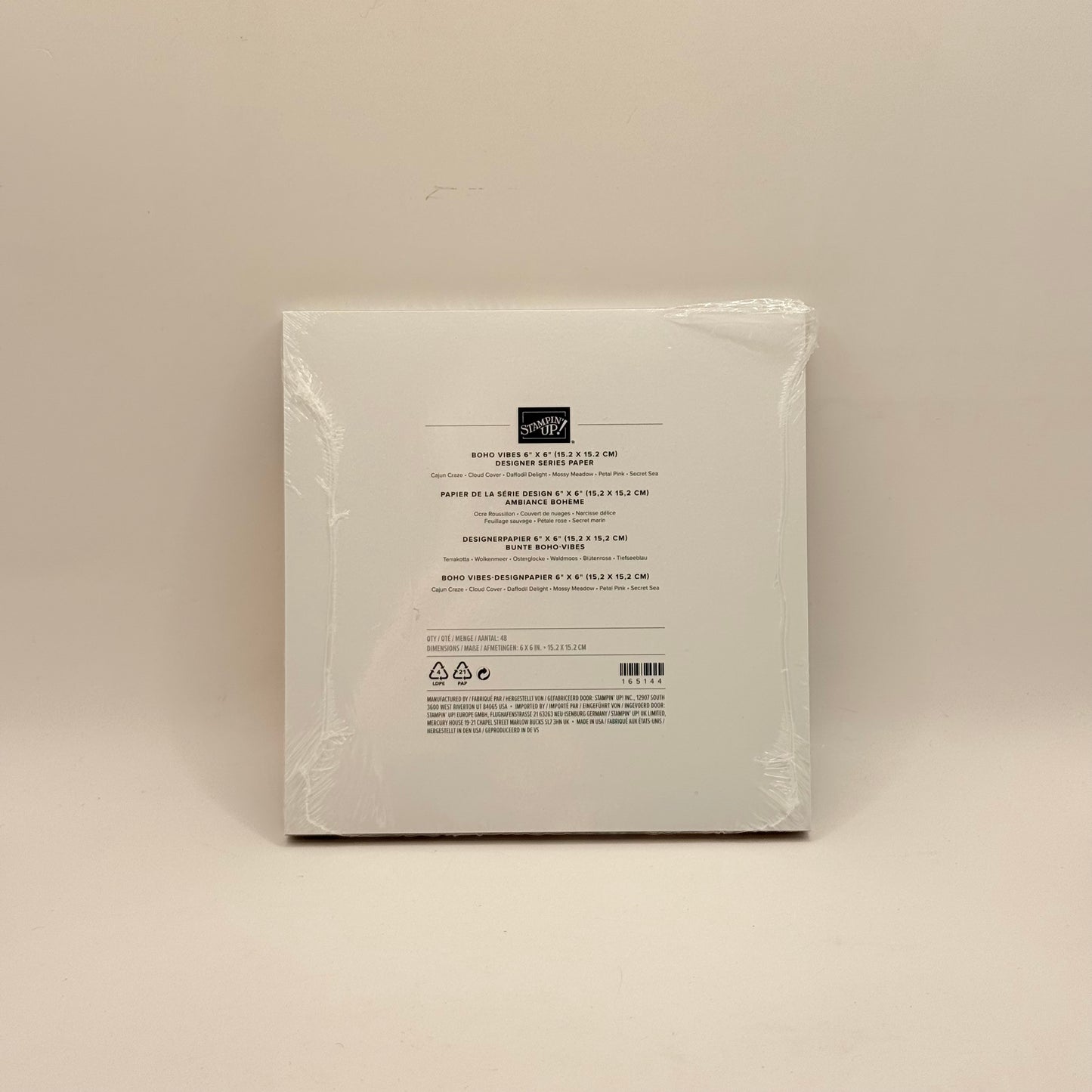 Stampin’ Up! Boho Vibes Designer Series Paper (6 x 6)