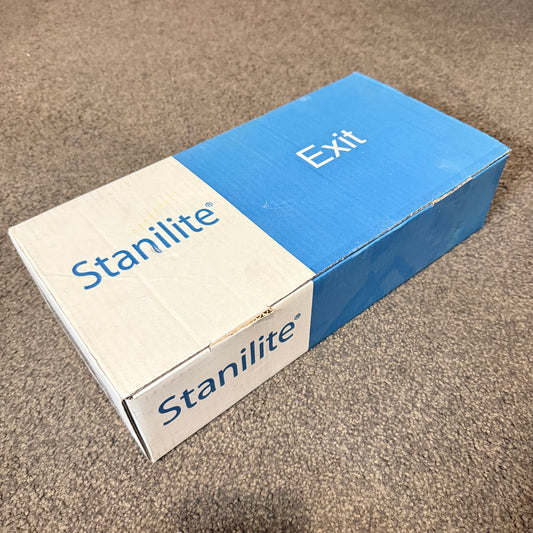 Stanilite Nexus LX LED Recessed Platinum Exit Light Model PLRNXSLEDP