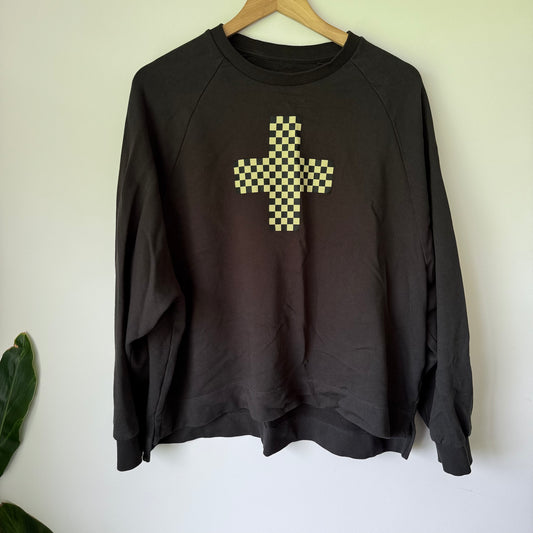 Stella + Gemma Nico Sweatshirt Checkered Cross Size 18