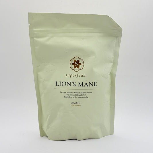 Superfeast lion’s mane - 250g - herbal supplements health and wellness