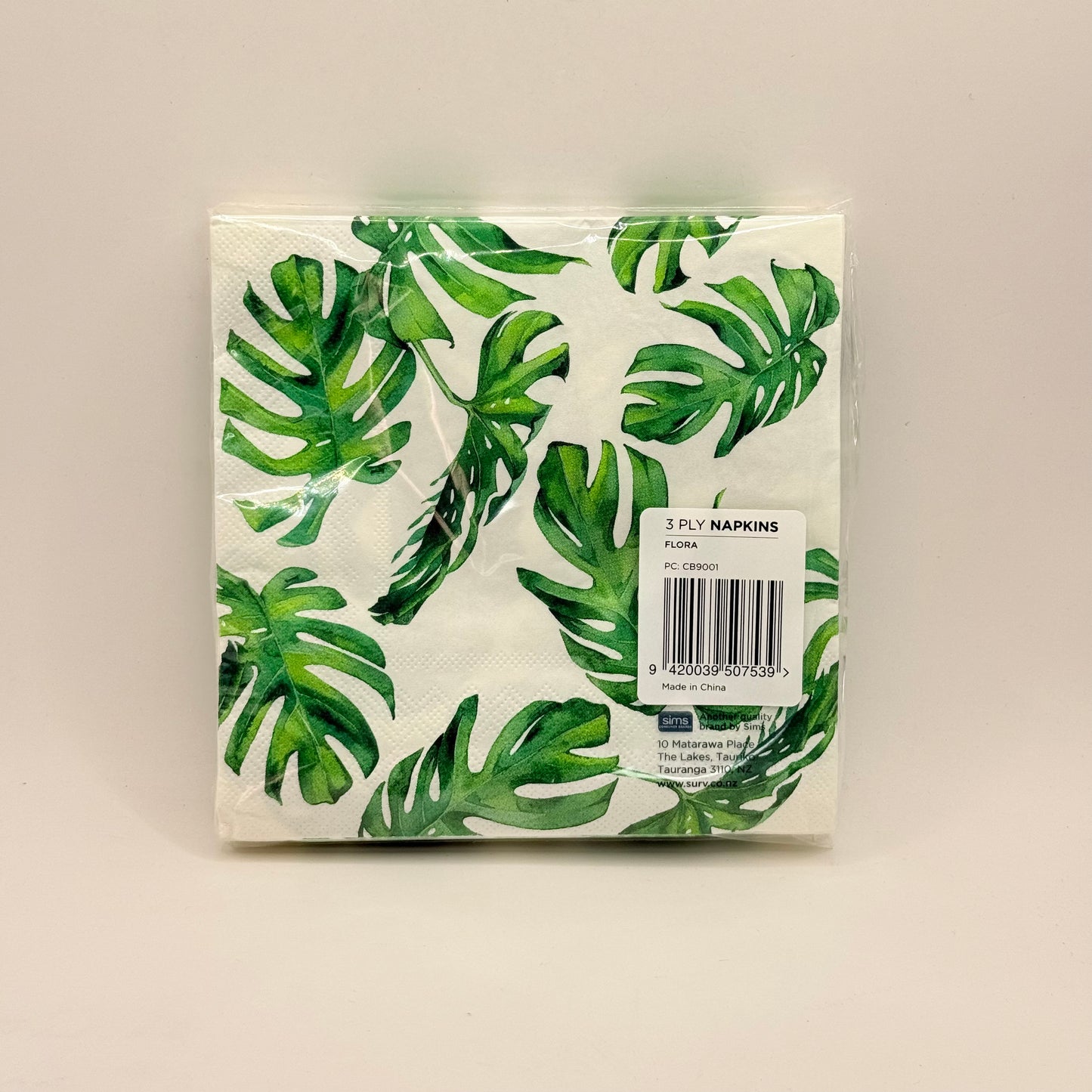 SurV 3 Ply Printed Paper Napkins (20 Pack, 33cm)