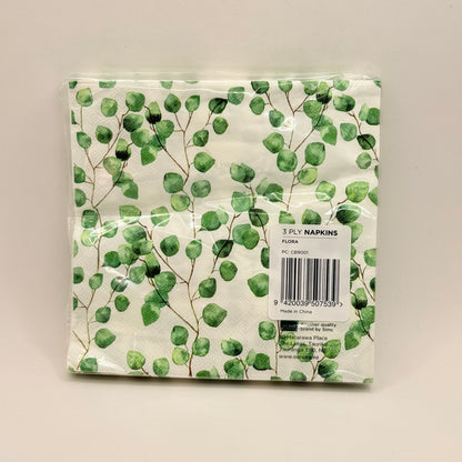 SurV 3 Ply Printed Paper Napkins (20 Pack, 33cm)