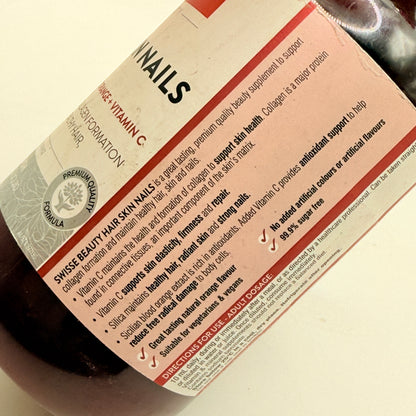 Swisse Beauty Hair Skin Nails Liquid - Blood Orange Flavour - 500ml