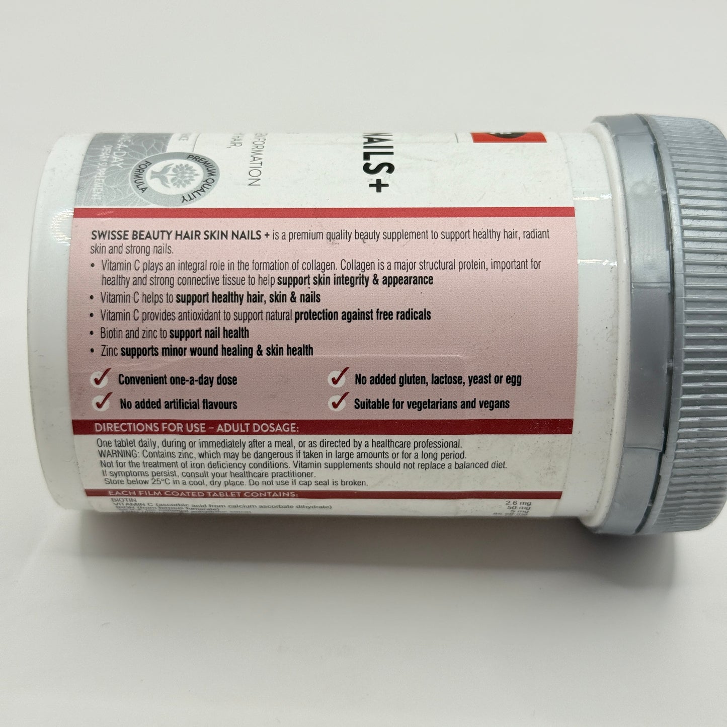 Swisse Beauty Hair Skin Nails+ 100 Tablets