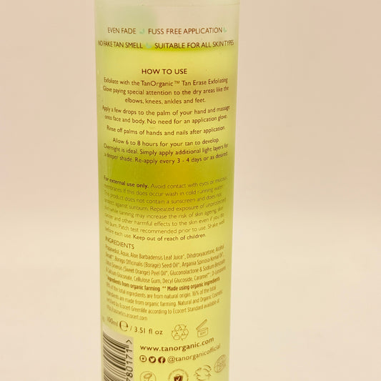 TAN Organic Self Tan Oil - Light Bronze (100ml)