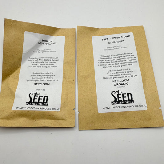 THE SEED WAREHOUSE Spinach & Swiss Chard Silverbeet Seeds