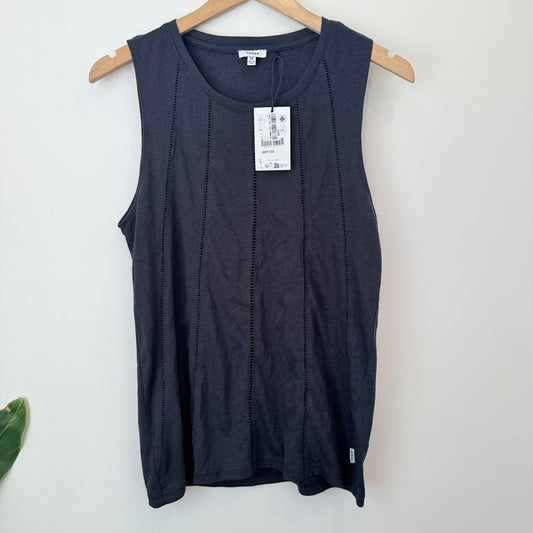 Tog24 sleeveless top – charcoal – size 12 - tank tops top women’s apparel