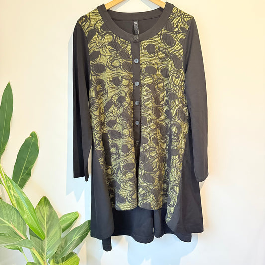 TS Button-Up Tunic / Longline Cardi - Size Small (16)