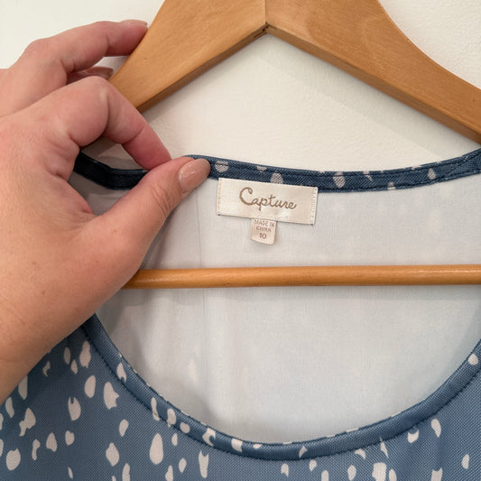 Capture Speckled Pattern Dress Size 10