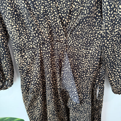 Pagani Long Sleeves Mini Wrap Dress Size 12