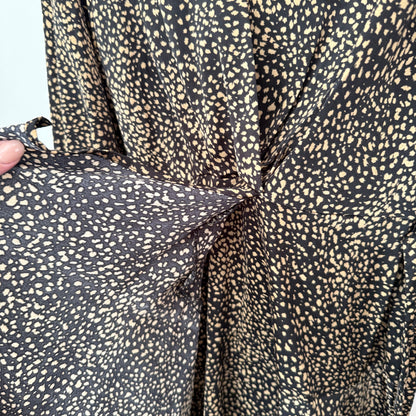 Pagani Long Sleeves Mini Wrap Dress Size 12