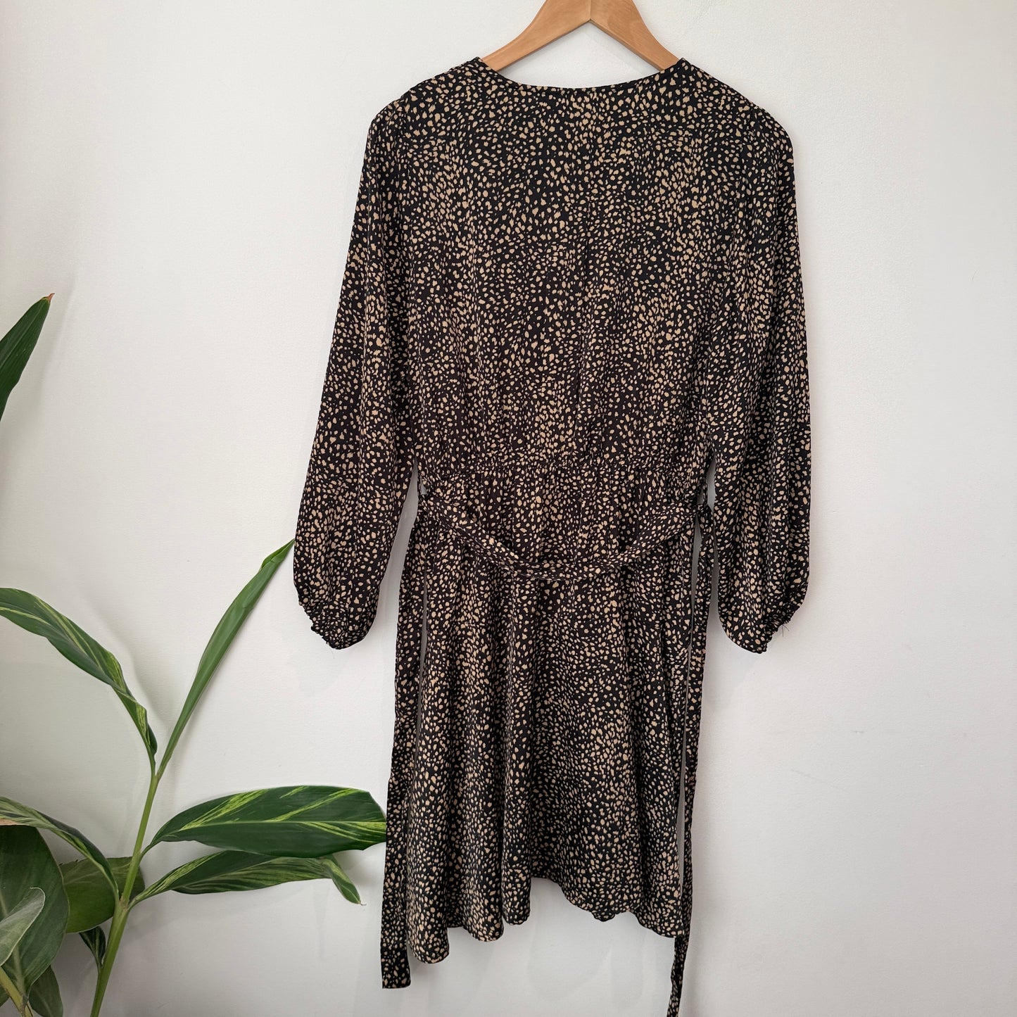 Pagani Long Sleeves Mini Wrap Dress Size 12