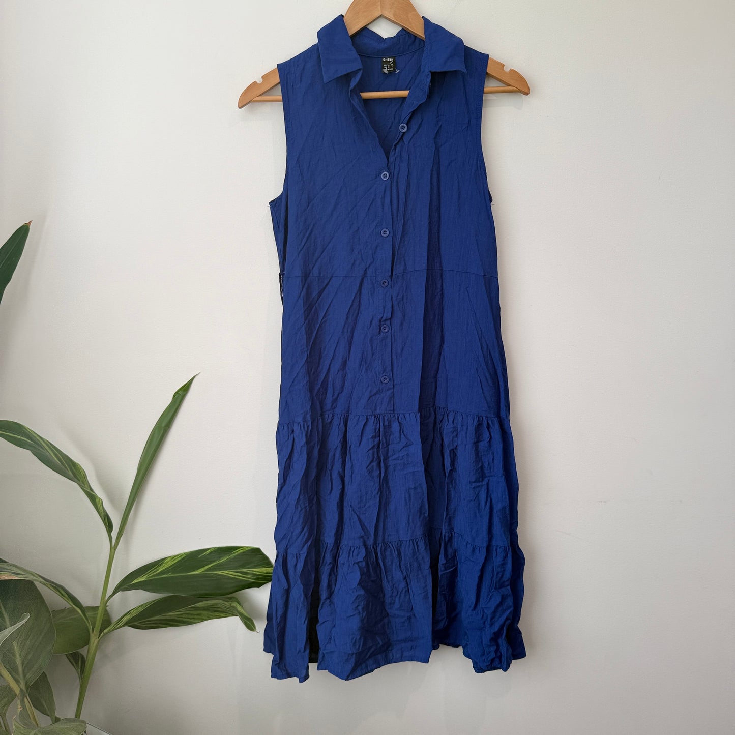 Shein Sleeveless Tiered Shirt Dress Size XS