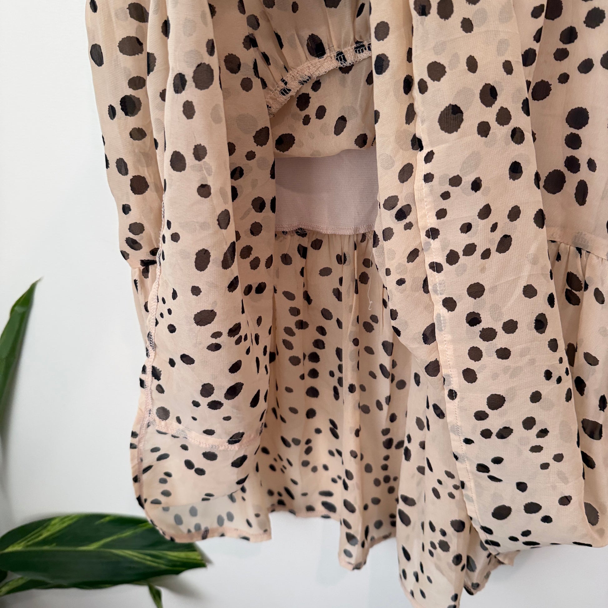 Toby Heart Ginger Neutral-toned Midi Skirt Size M