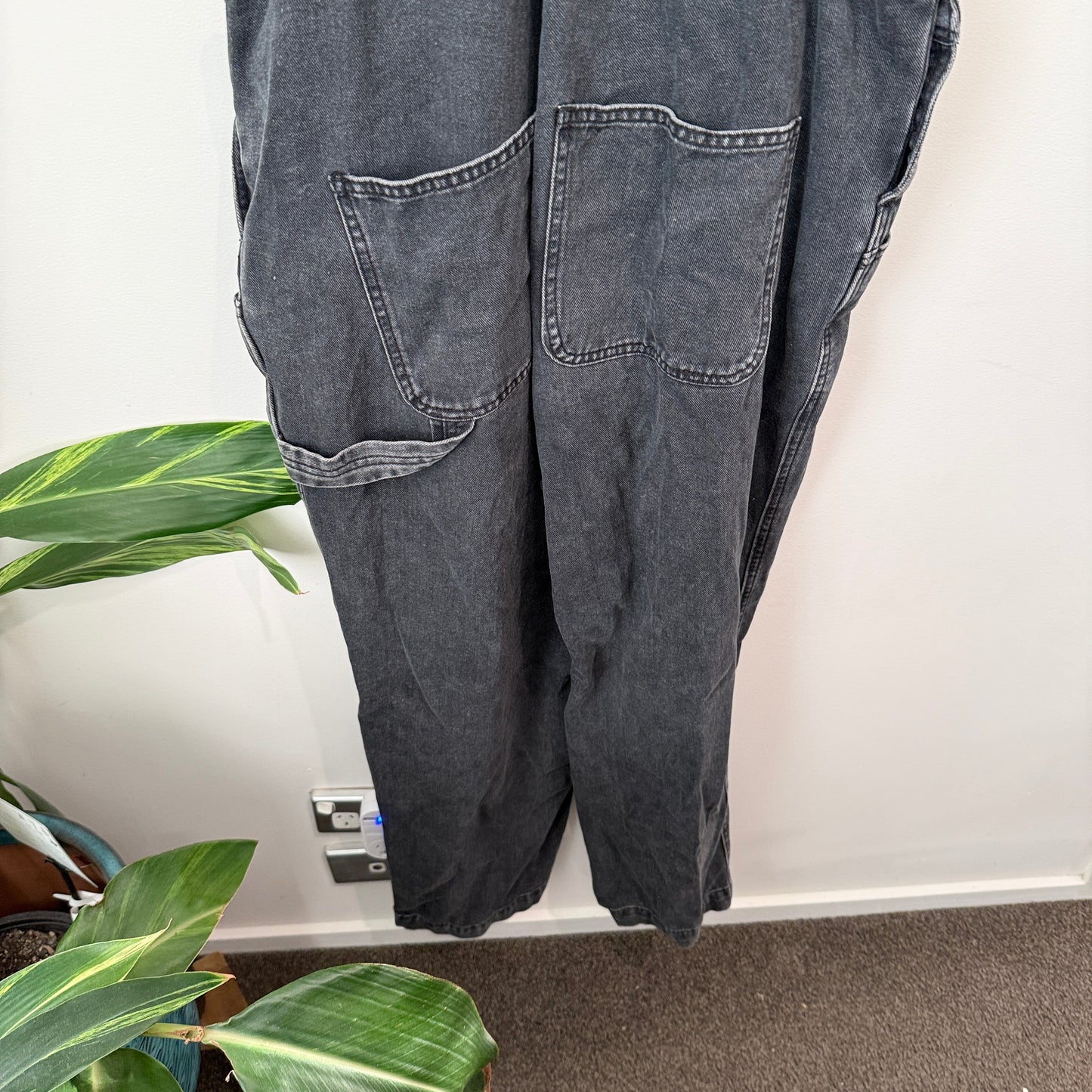 Urban Jeans Co. Black Denim Overall Size 16