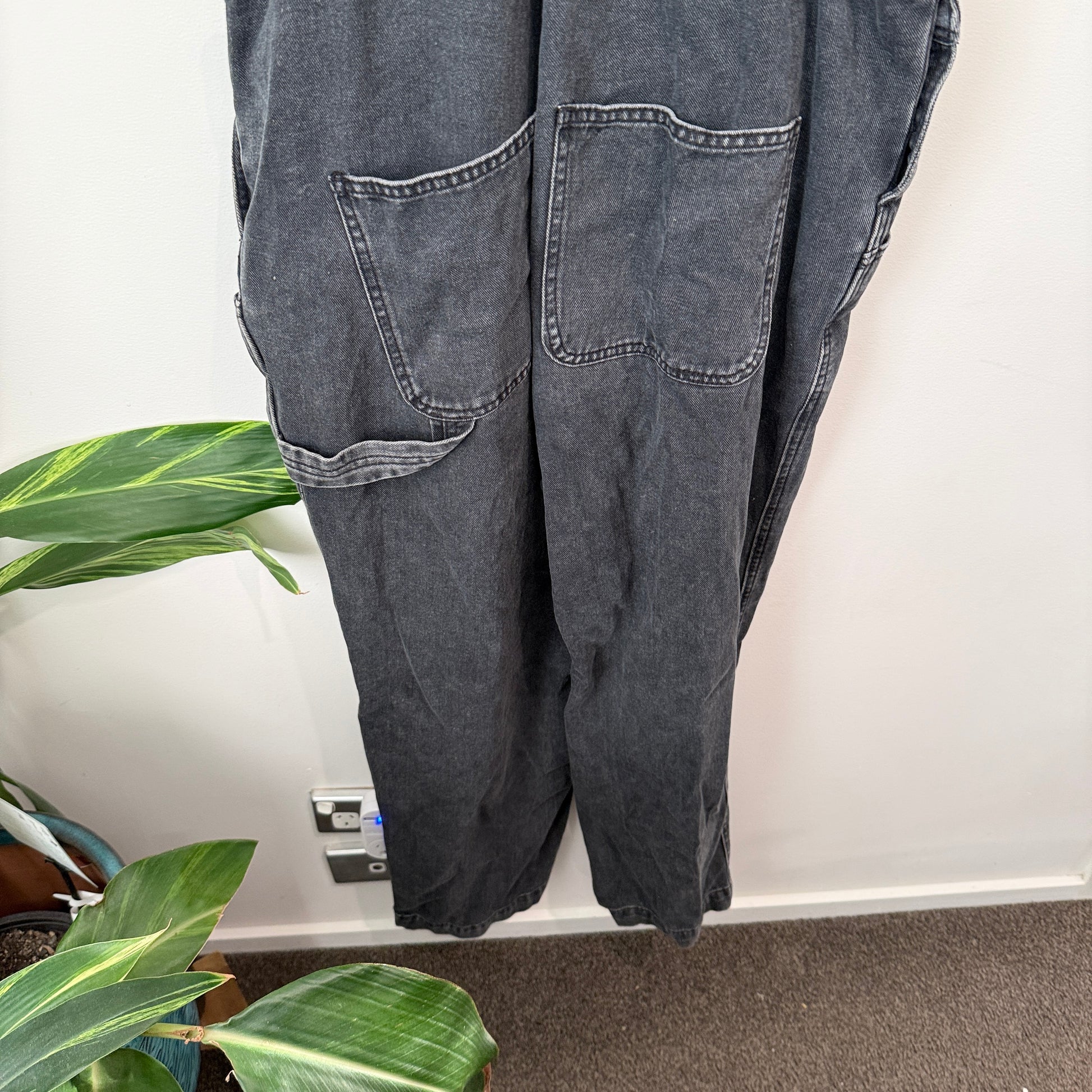 Urban Jeans Co. Black Denim Overall Size 16