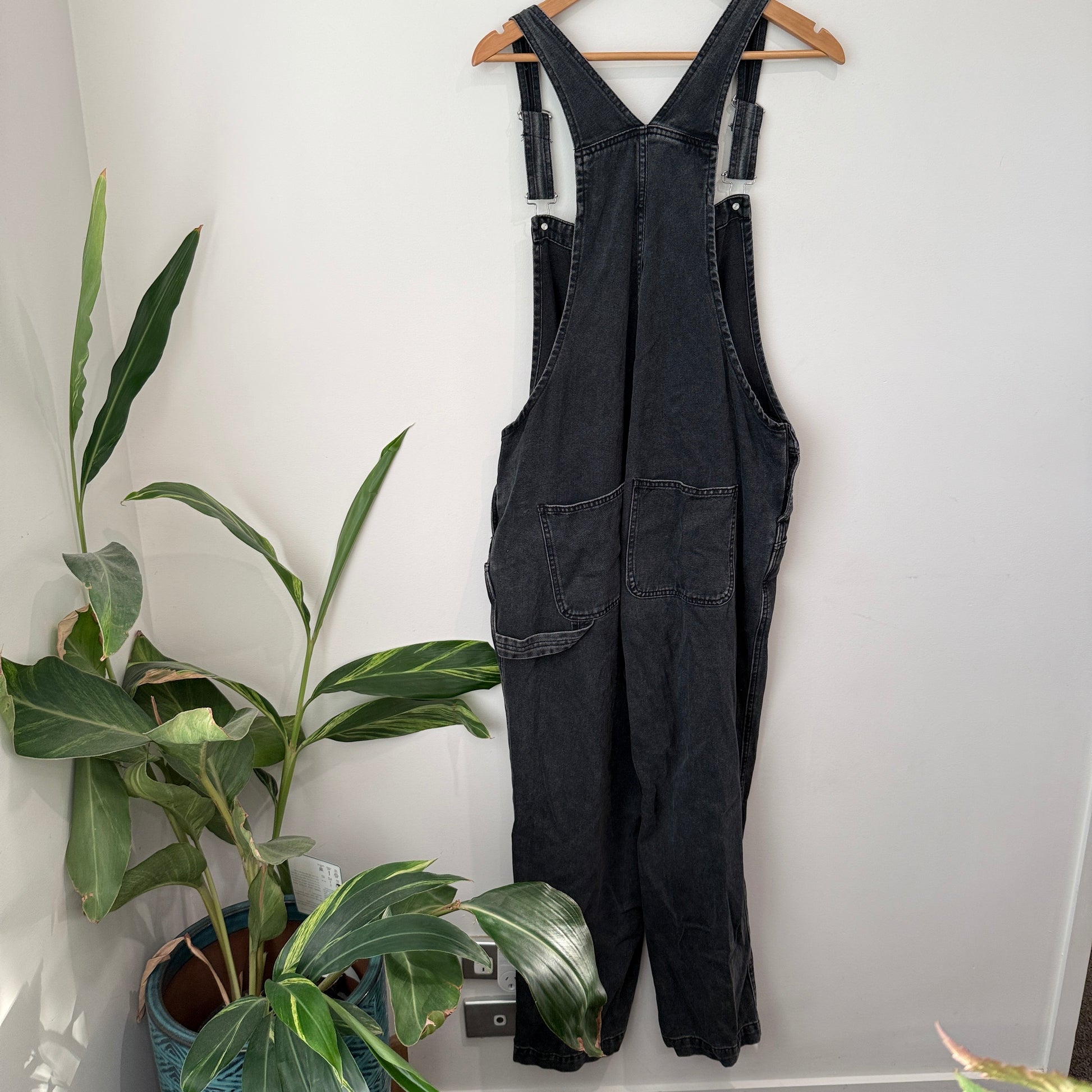 Urban Jeans Co. Black Denim Overall Size 16