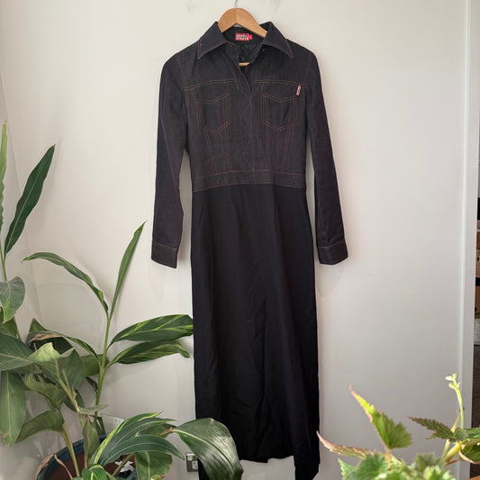 Pacino Long-sleeve Maxi Dress Size 40