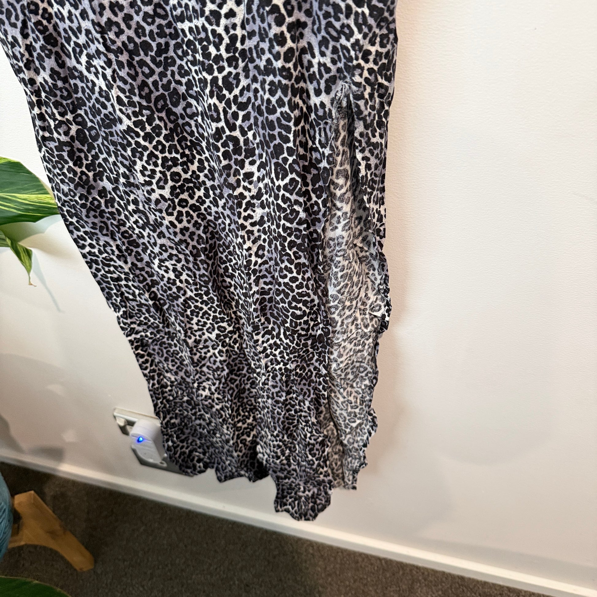 Matel Leopard Print Maxi Slip Dress Size M