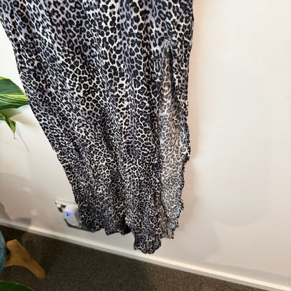 Matel Leopard Print Maxi Slip Dress Size M
