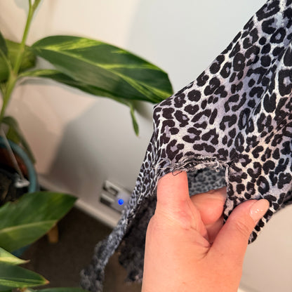 Matel Leopard Print Maxi Slip Dress Size M