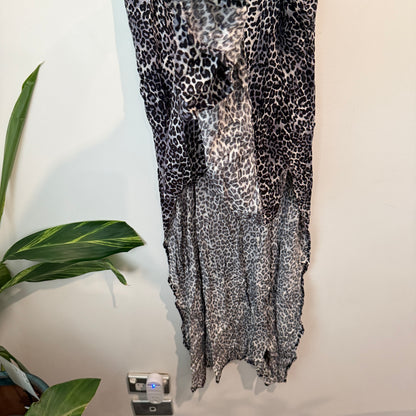 Matel Leopard Print Maxi Slip Dress Size M