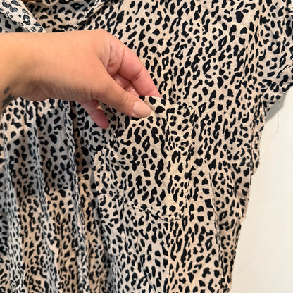 Just Jeans Leopard Print Button-down Shirt Size 12