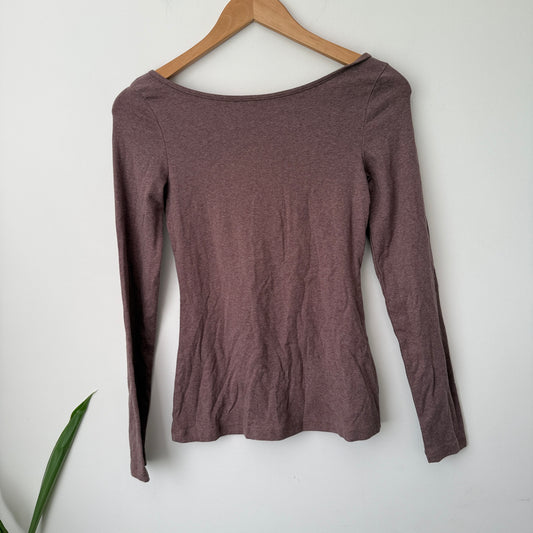 Unknown Brand Cotton Top with Keyhole Back - 38cm U/Arm