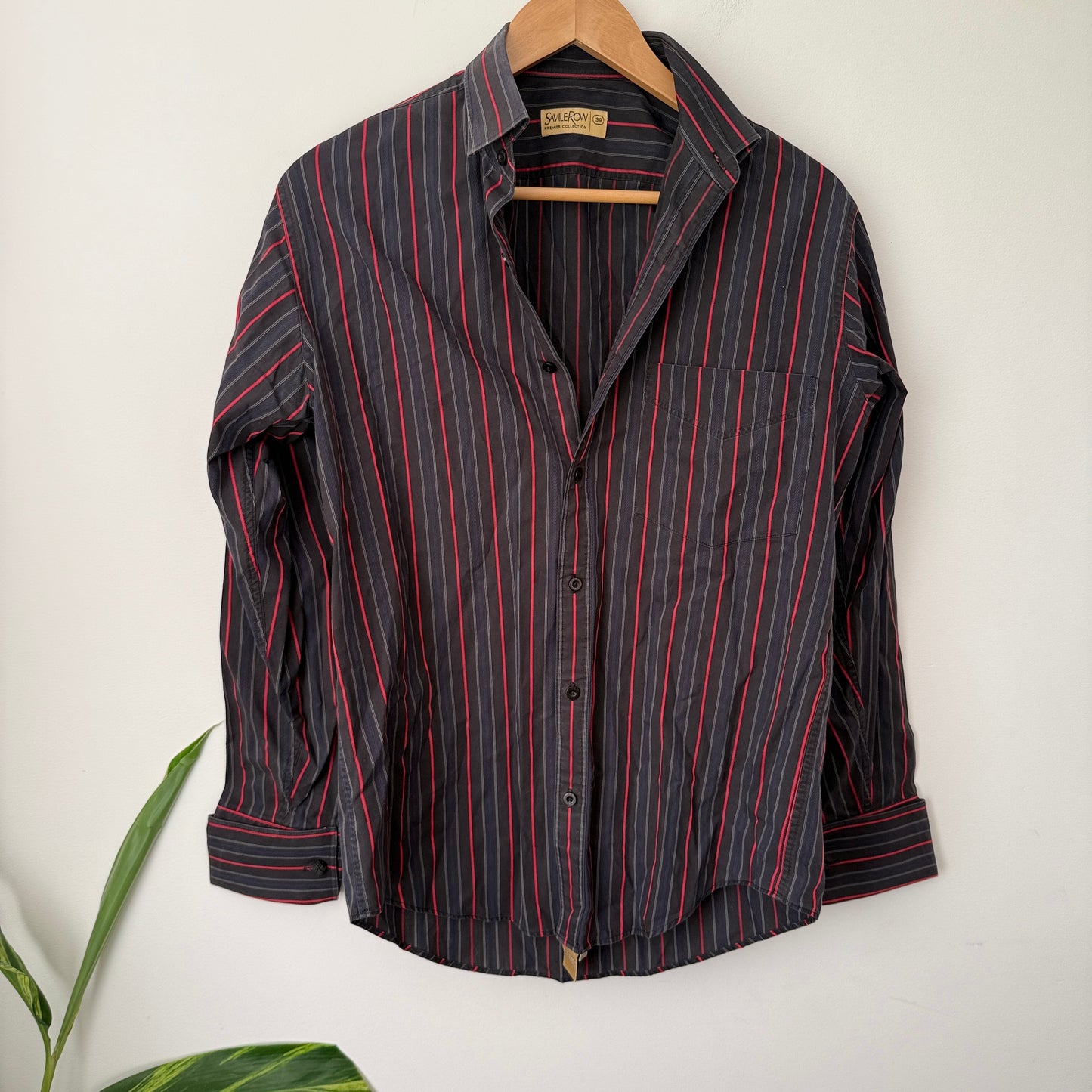 Savile Row Premier Collection Size 39 100% Cotton Shirt