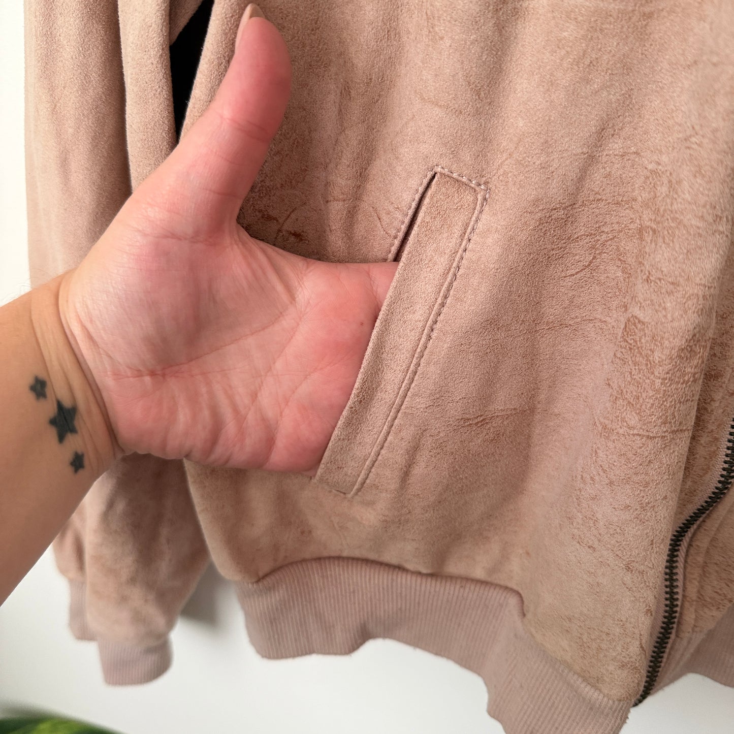 Whistle Suede Look Jacket - 55cm U/Arm