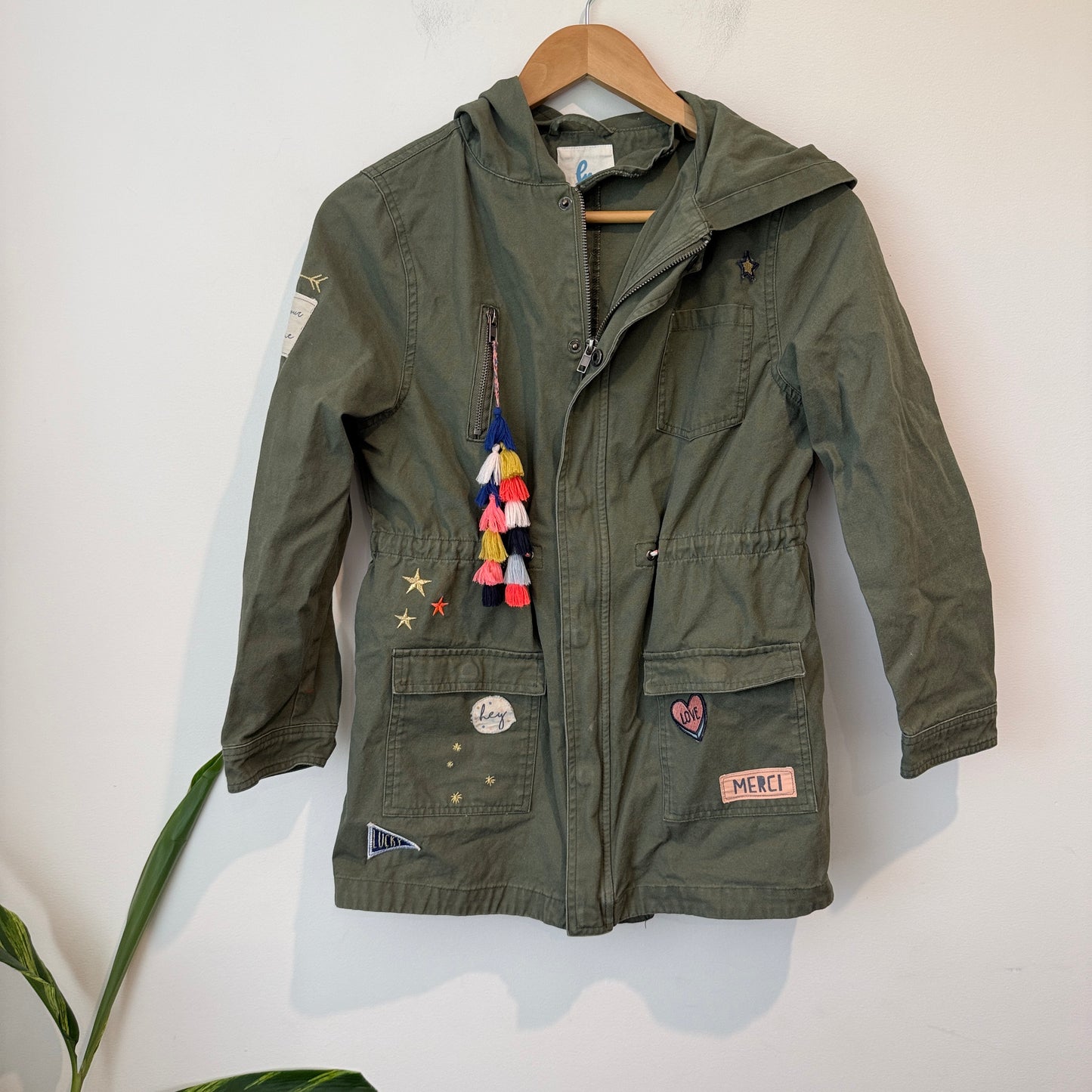 Cotton:On Kids Military-style Khaki Parka Jacket Size 11-12 — Preloved