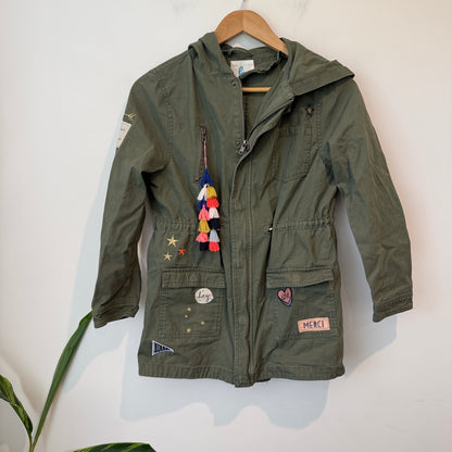 Cotton:On Kids Military-style Khaki Parka Jacket Size 11-12 — Preloved