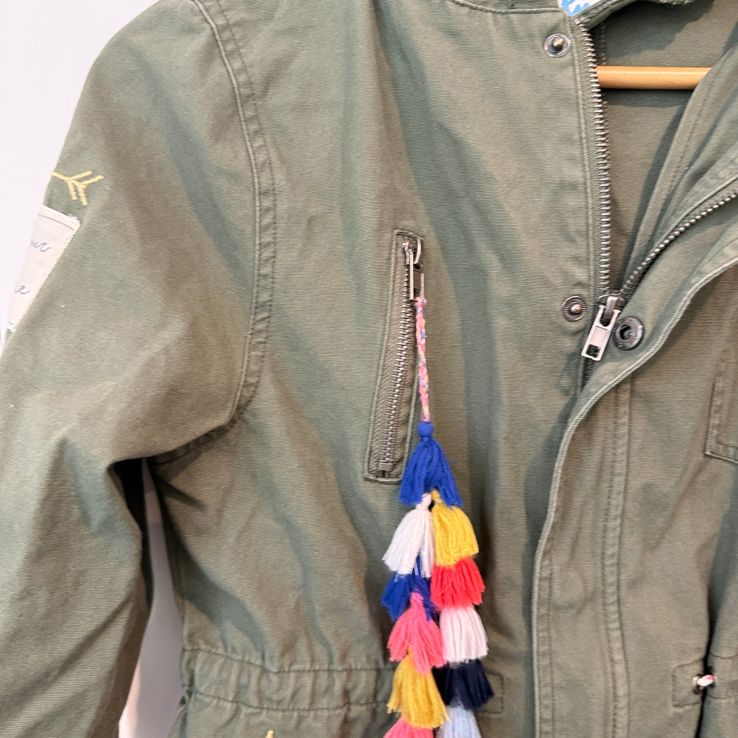 Cotton:On Kids Military-style Khaki Parka Jacket Size 11-12 — Preloved