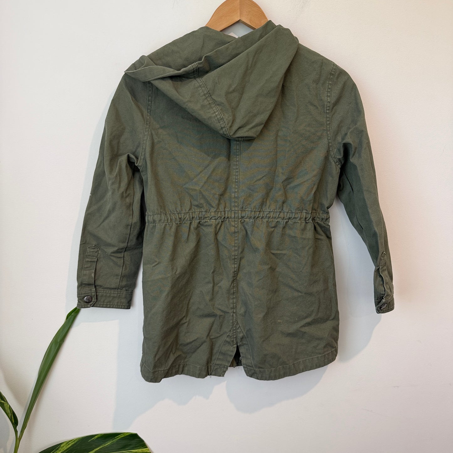 Cotton:On Kids Military-style Khaki Parka Jacket Size 11-12 — Preloved