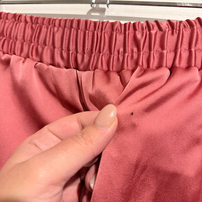 Primark Red Satin Cargo Wide-leg Pants Size 8