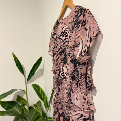 Eve Hunter Tiered Floaty Dress Size 14L