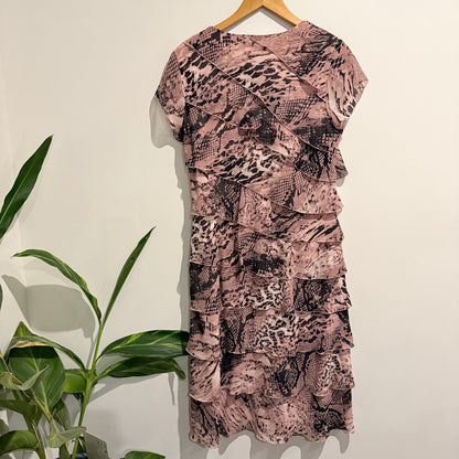Eve Hunter Tiered Floaty Dress Size 14L