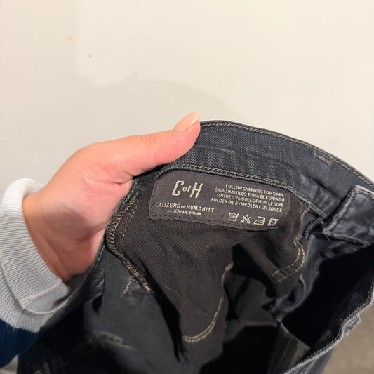 C Of H Black Slim-fit Denim Jeans Size 27 | Waist: 80cm