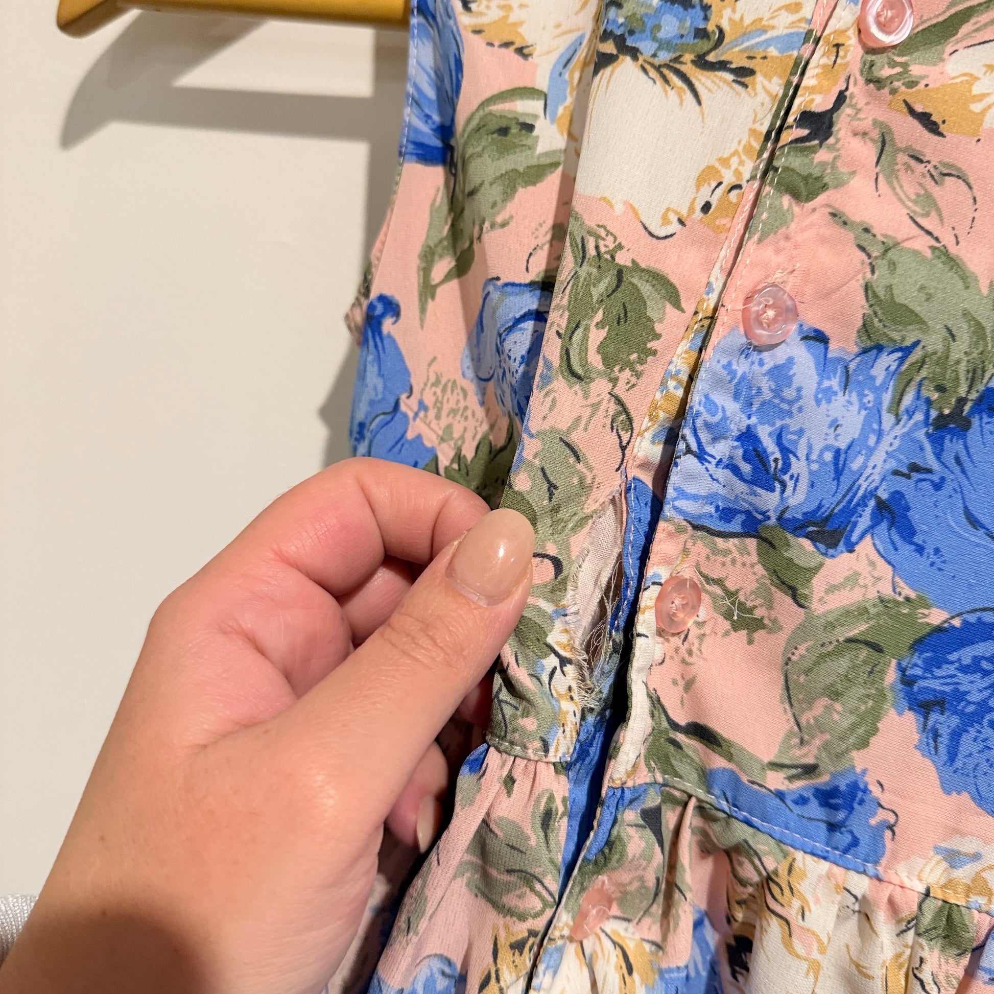 T&t Online Sleeveless Blue Floral Dress Size 6yr