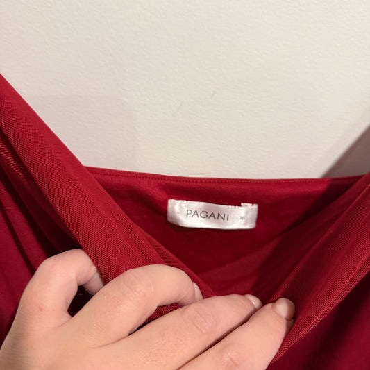 Pagani Red Bodycon Dress Size 16