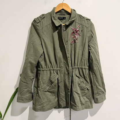 Just Jeans Green Utility Jacket Size 10